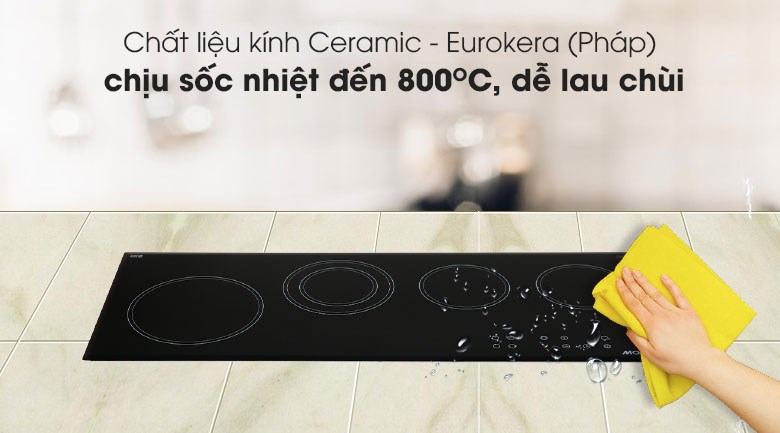 Bếp hồng ngoại 4 vùng nấu lắp âm Modena BC 1941