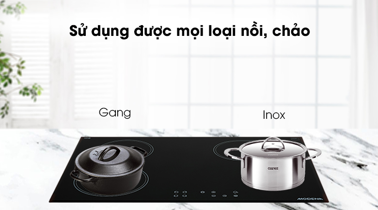 Bếp hồng ngoại 4 vùng nấu lắp âm Modena BC 1741