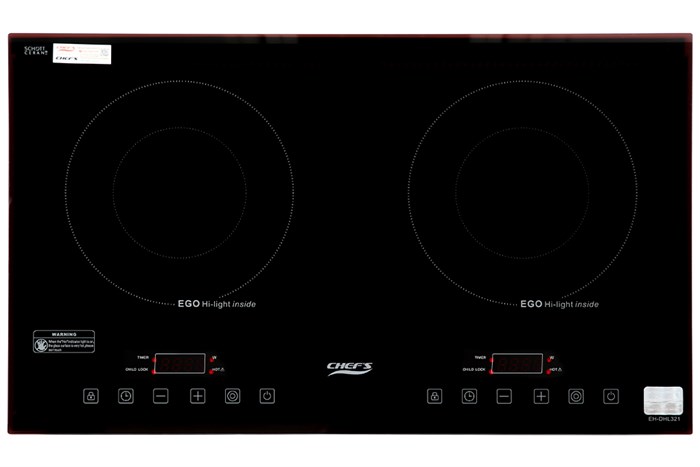 Bếp hồng ngoại đôi lắp âm Chef's EH-DHL321 Màu Đen