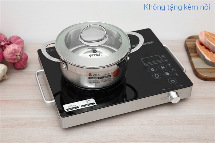 Bếp hồng ngoại đơn Sunhouse SHD 6017(EMC) 2000W Màu Đen