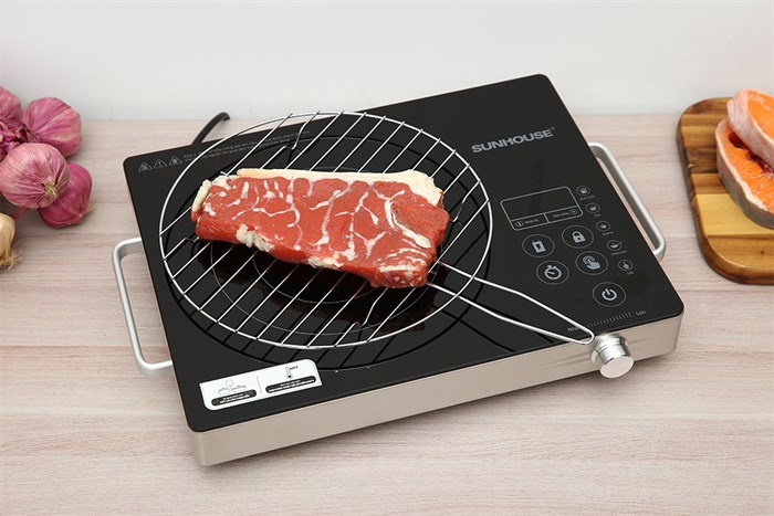 Bếp hồng ngoại đơn Sunhouse SHD 6017(EMC) 2000W Màu Đen