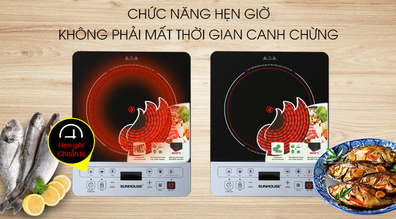 Chức năng hẹn giờ nấu linh hoạt