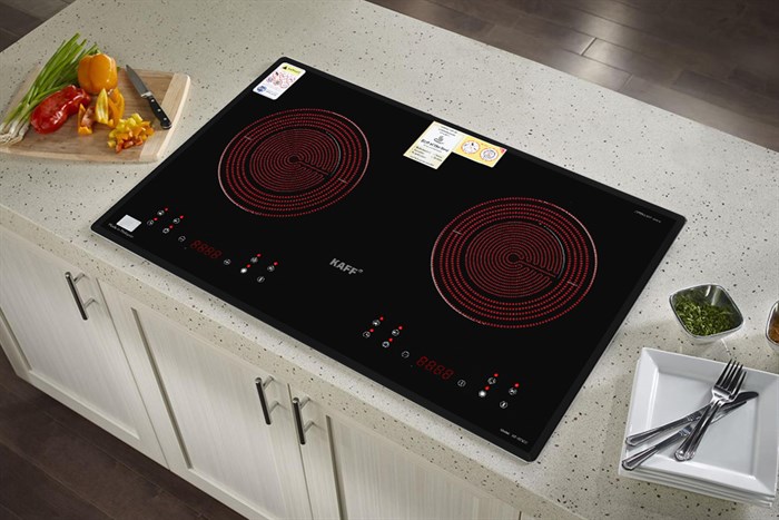 Bếp hồng ngoại đôi âm KAFF KAFF KF-073CC 4400W Màu Đen