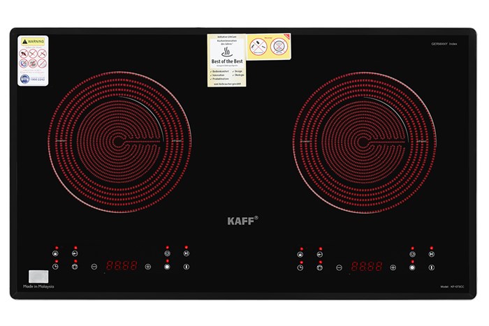 Bếp hồng ngoại đôi âm KAFF KAFF KF-073CC 4400W Màu Đen