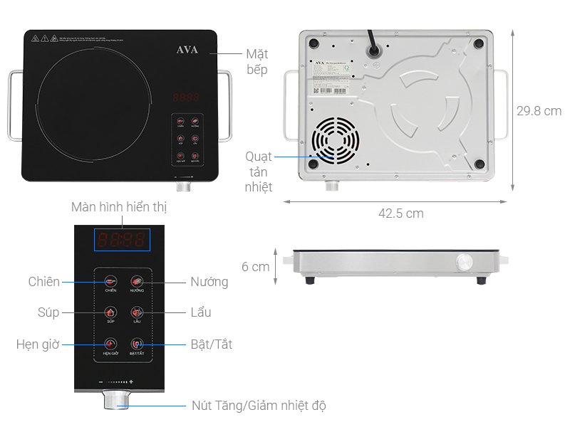 Bếp hồng ngoại AVA RPD-IC01