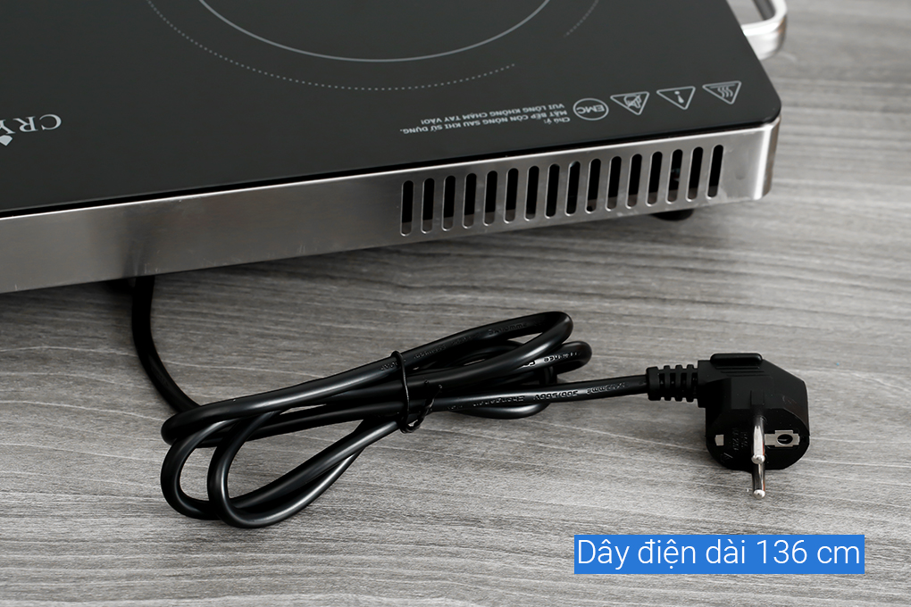 Bếp hồng ngoại đơn Crystal P-27 2000W Màu Đen