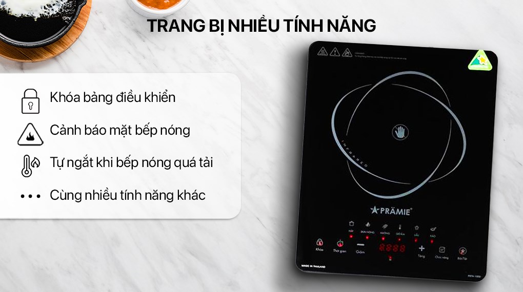 Bếp hồng ngoại đơn Pramie PRTH-1000 2200W