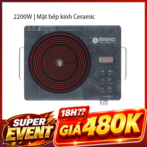 Bếp hồng ngoại đơn Mishio Mk417 2200W