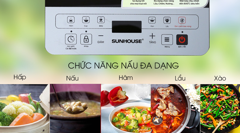 Báº¿p há»ng ngoáº¡i Sunhouse SHD 6005 hÃ¬nh 5