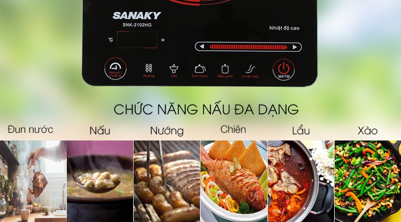 Bếp hồng ngoại đơn Sanaky SNK2102HG 2000W - 8
