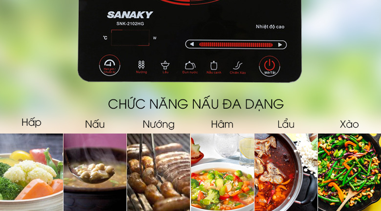 Bếp hồng ngoại đơn Sanaky SNK2102HG 2000W - 6