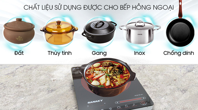 Bếp hồng ngoại đơn Sanaky SNK2102HG 2000W