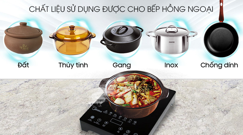 Bếp hồng ngoại Midea MIR-T2013DA
