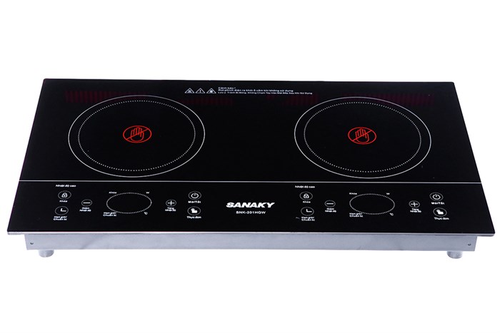 Bếp hồng ngoại đôi lắp âm Sanaky SNK-201HGW Màu Đen