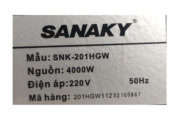Bếp hồng ngoại đôi lắp âm Sanaky SNK-201HGW Màu Đen