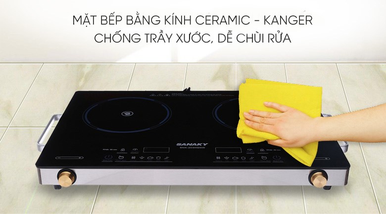 Bếp hồng ngoại đôi Sanaky SNK-203HGNW