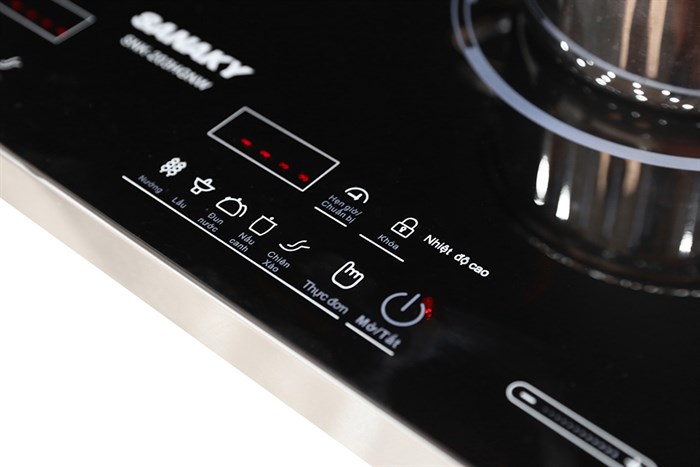 Bếp hồng ngoại đôi Sanaky SNK-203HGNW Màu Đen