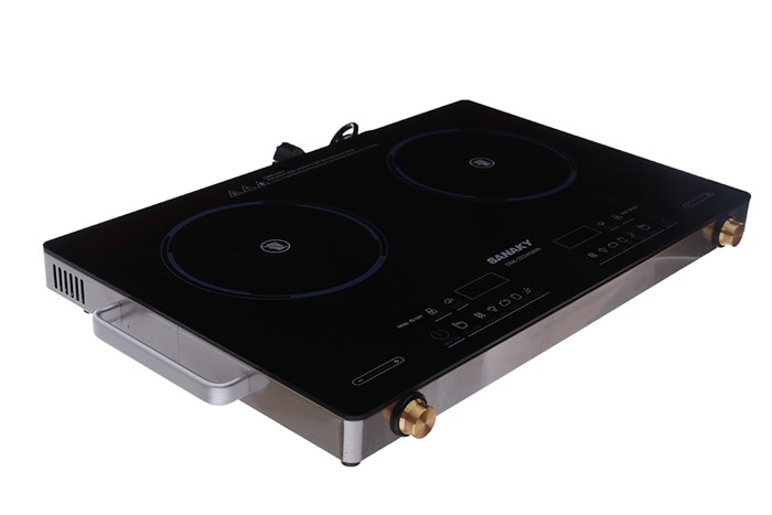 Bếp hồng ngoại đôi Sanaky SNK-203HGNW Màu Đen