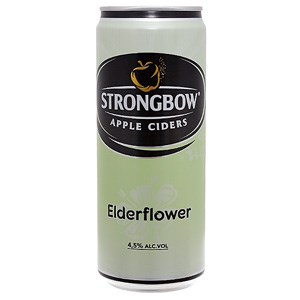 Nước táo lên men Ciders Strongbow Elder Flower Sleek lon cao 330ml