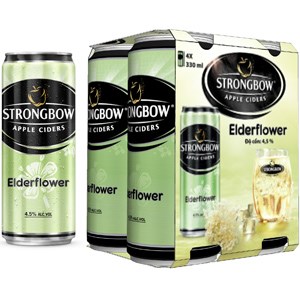 Nước táo lên men Strongbow Elder Flower 4,5% cồn