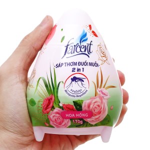 Sáp thơm hình trứng Farcent Hương hoa hồng 170g