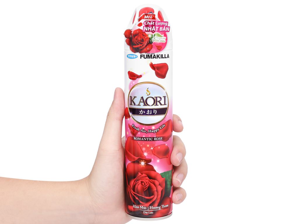 Xịt phòng Kaori Hương hoa hồng 280ml 4