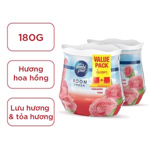 Bộ 2 hộp sáp thơm Ambi Pur Hương hoa hồng 180g