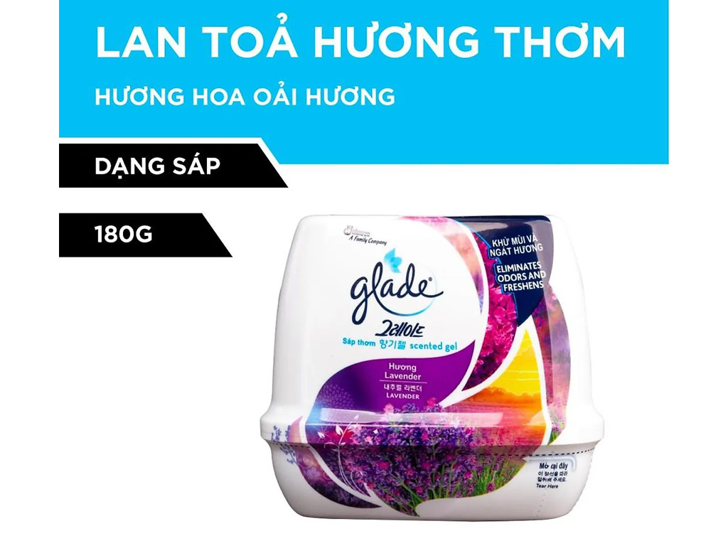 Sáp thơm Glade hương lavender 180g 2