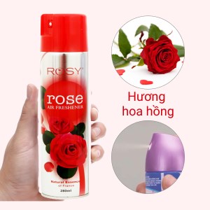 Xịt phòng Rosy Air Freshener hương hoa hồng 280ml