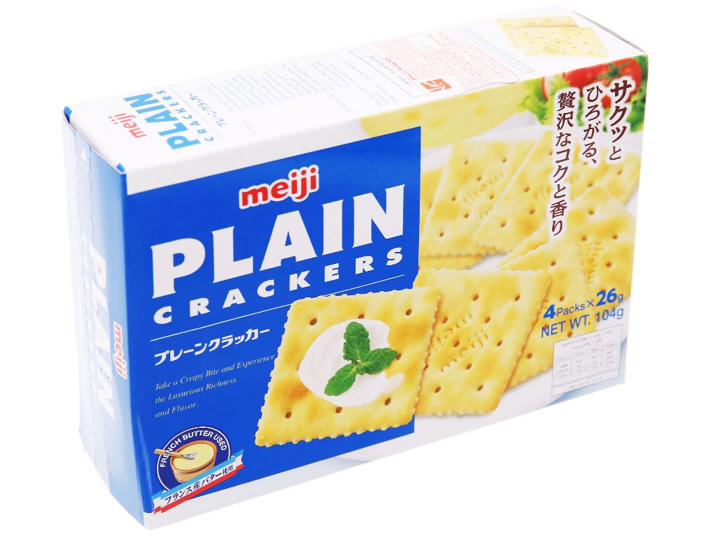 Bánh Meiji Plain Cracker hộp 104g 1