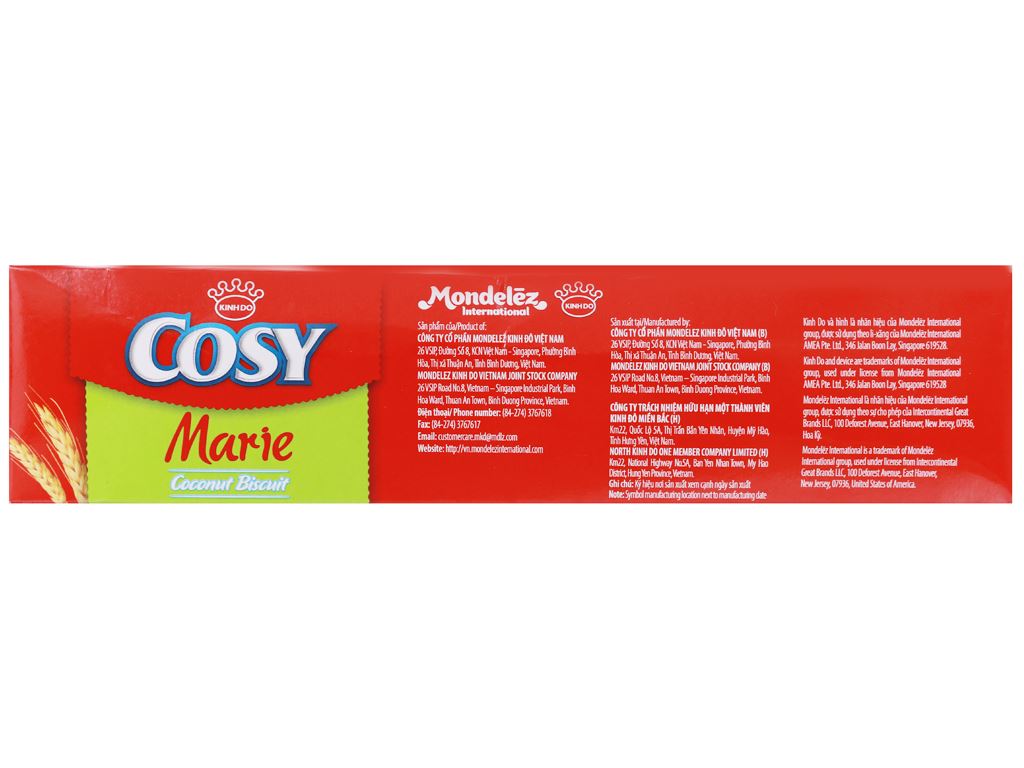 Bánh quy dừa Cosy Marie hộp 320g 8