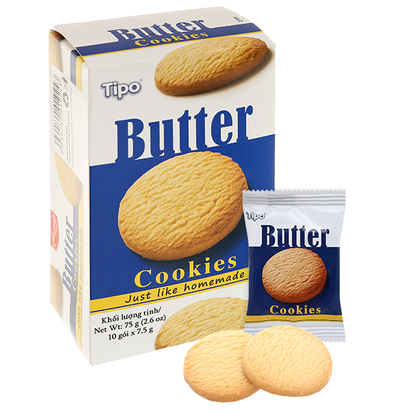 Bánh quy bơ Tipo hộp 75g