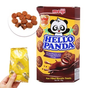 Bánh gấu Meiji Hello Panda Double Chocolate hộp 50g