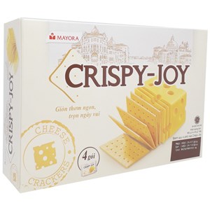 Bánh quy vị phô mai Crispy Joy hộp 180g (45g x 4 gói)