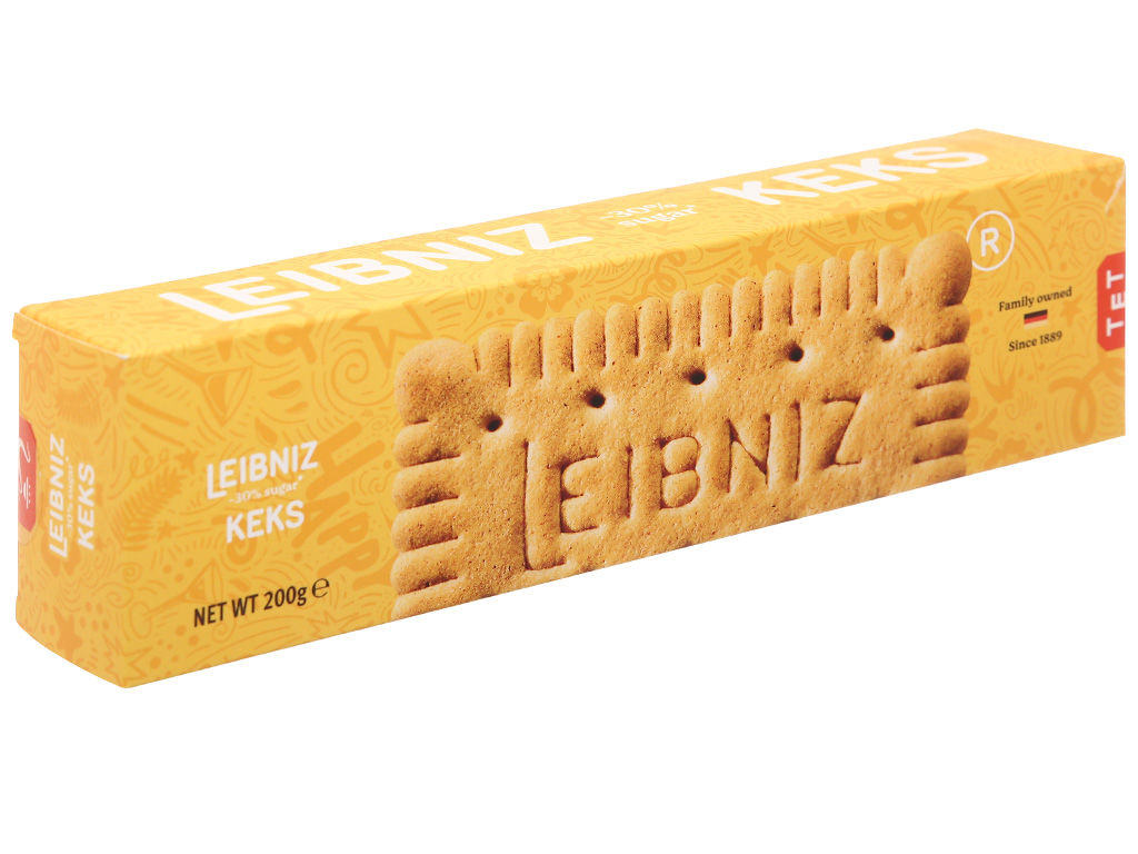 Bánh quy bơ ít đường Bahlsen Leibniz gói 200g 1