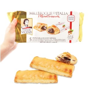 Bánh Puff Pastry cuộn kem hạt dẻ Matilde Vicenzi MiniSnack gói 125g