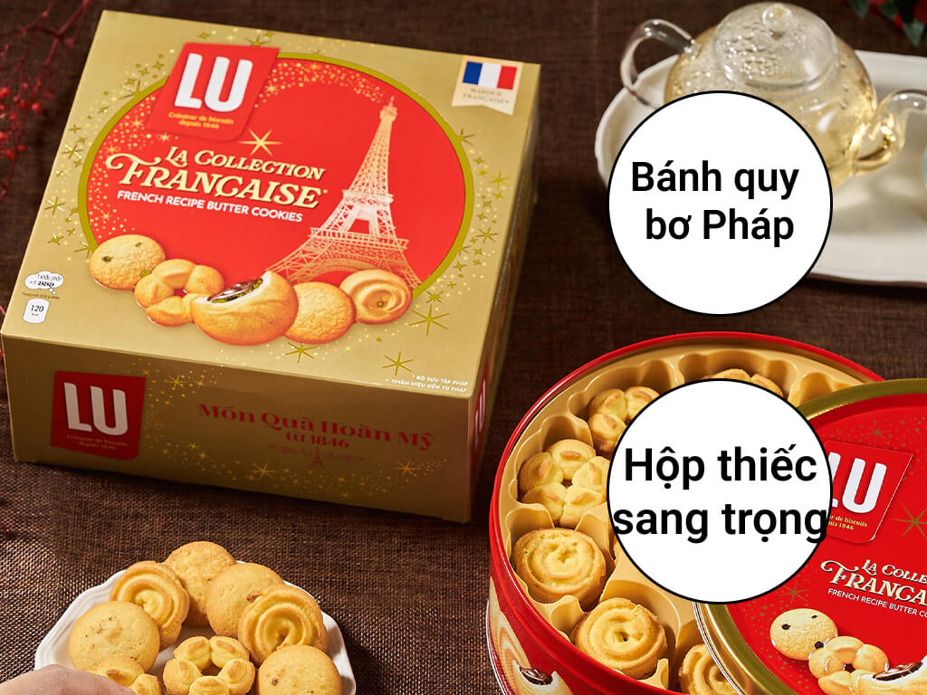 Bánh quy bơ Pháp LU hộp 310g 3