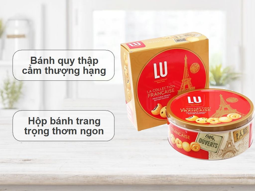 Bánh quy bơ LU hộp 540g 2