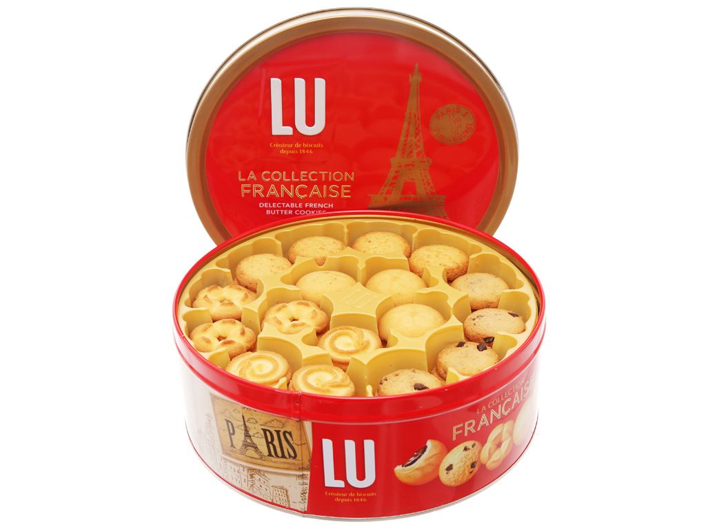 Bánh quy bơ thập cẩm LU hộp 708g 4
