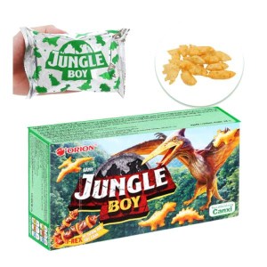 Bánh quy vị sườn bò sốt cam Jungle Boy T-Rex Orion hộp 35g