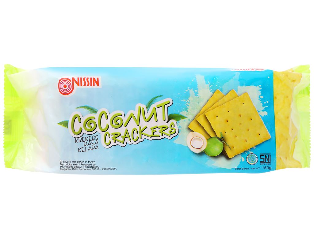 Bánh quy dừa Nissin gói 150g 1