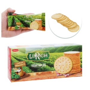 Bánh cracker rau củ Lurich hộp 180g