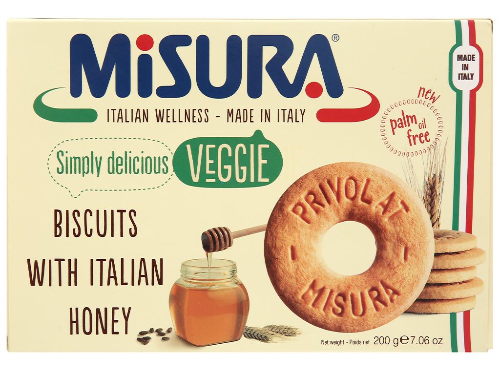 Bánh quy mật ong Misura hộp 200g 3