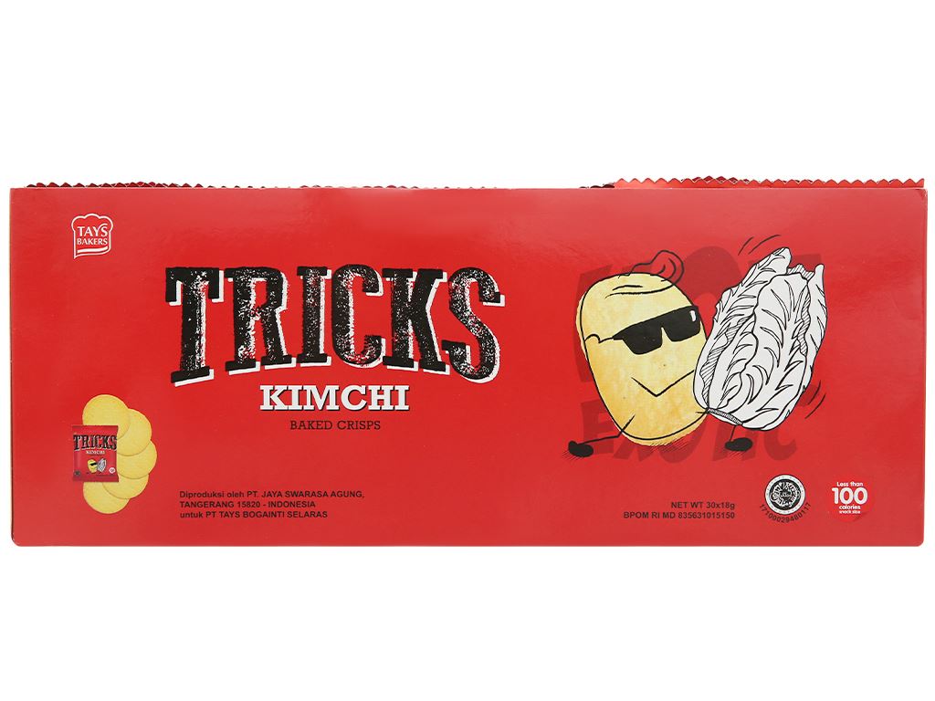 Bánh khoai tây chiên vị kim chi Tricks hộp 540g 3