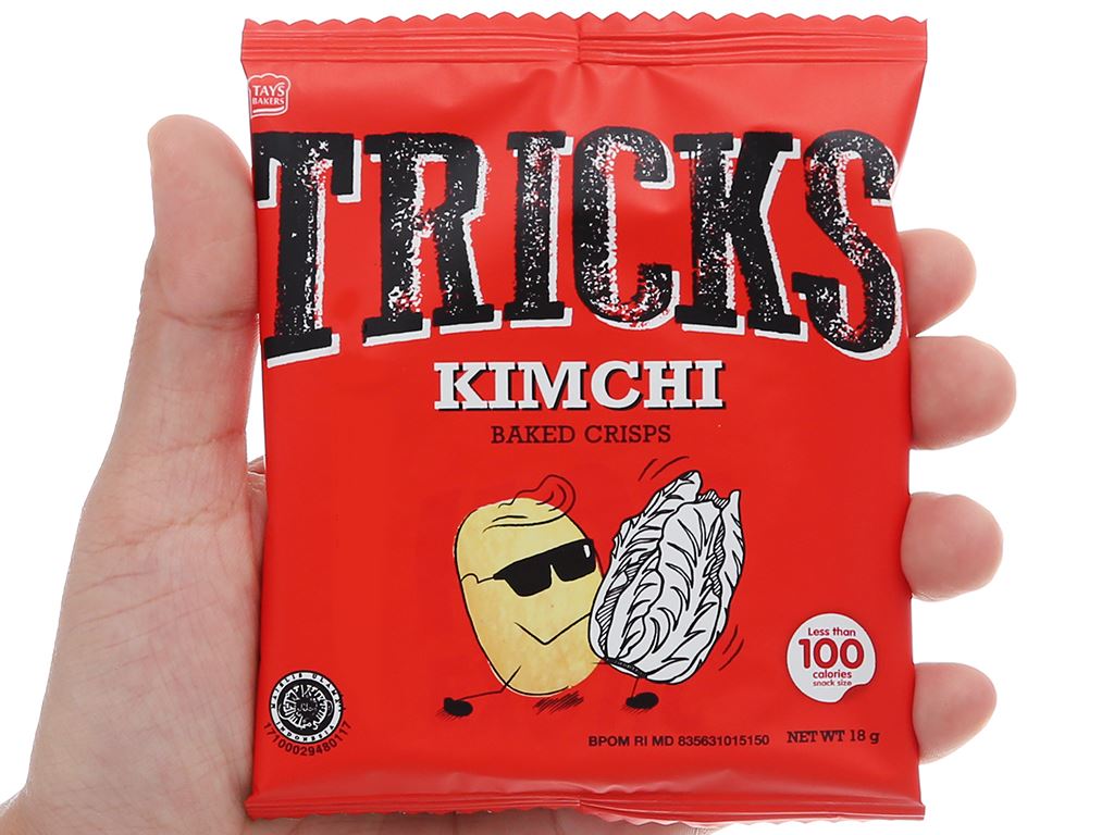 Bánh khoai tây chiên vị kim chi Tricks hộp 540g 5