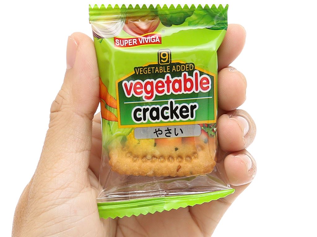 Bánh cracker vị rau củ Super Viviga gói 150g 5