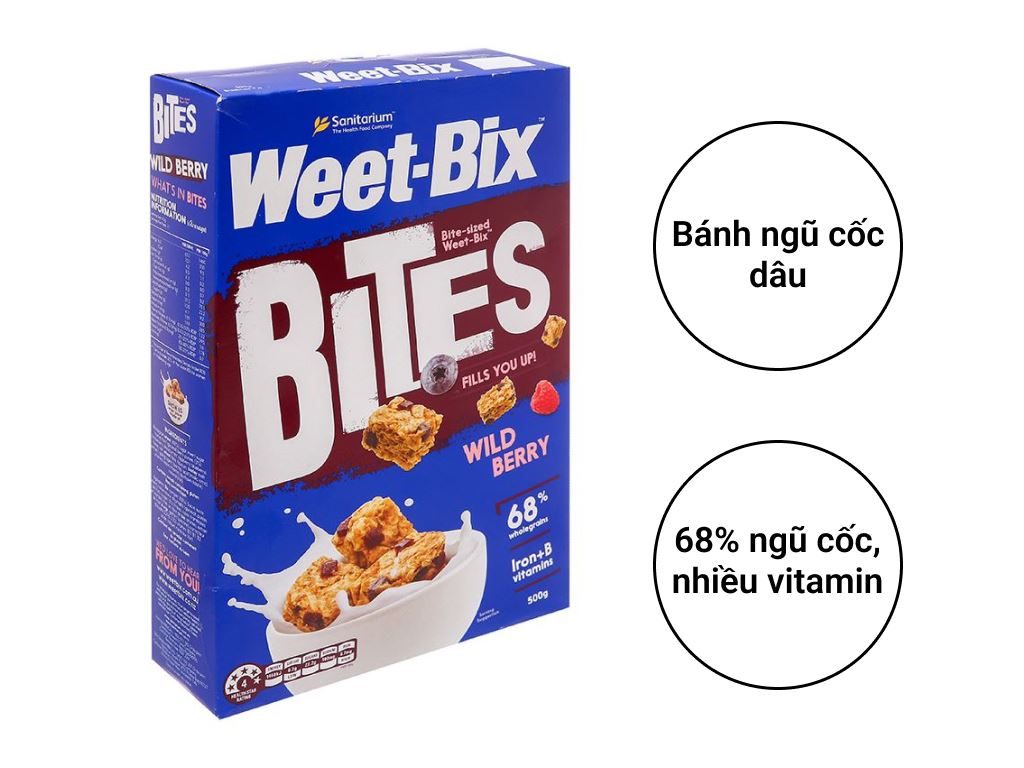 Bánh ngũ cốc dâu Weet Bix hộp 500g 2