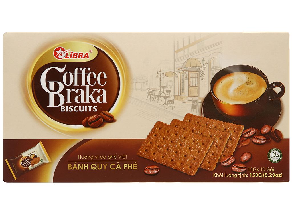 Bánh quy cà phê Braka Libra 150g giá tốt tại Bách hoá XANH