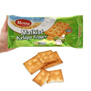 Bánh quy giòn vị dừa Malkist Roma gói 190g