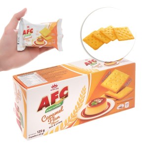 Bánh quy caramel flan AFC hộp 125g